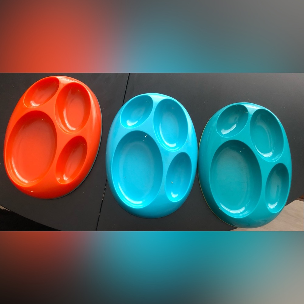 Set of 3 baby plates